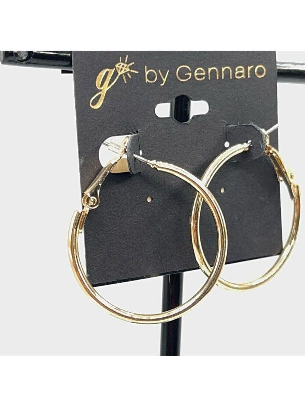 G by Gennaro Classic Gold Hoops Earrings $16ea / 3 for $25